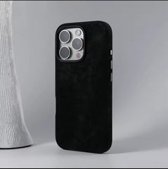 Luxury Alacantra Branded Velvet Case