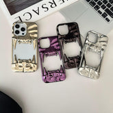 Tiger Teeth Matte Plated Frame iPhone Case