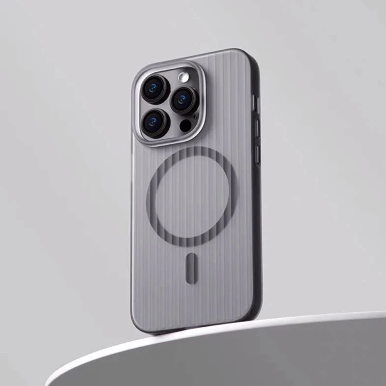 Luxurious 2.0 Corrugated Textured Magsafe Case For IPhone
