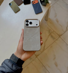 Luxury Alacantra Branded Velvet Case