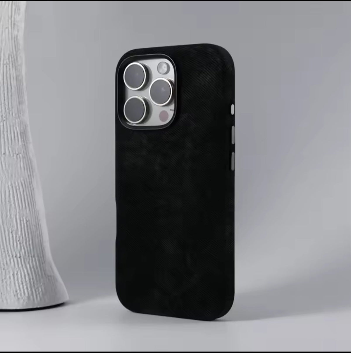 Luxury Alacantra Branded Velvet Case