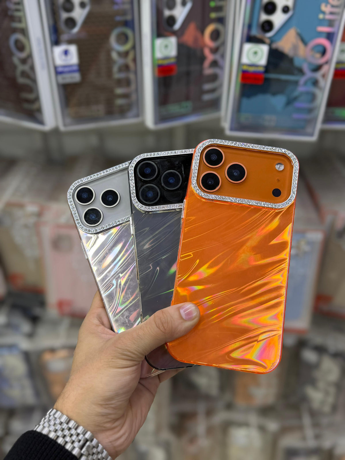 Premium Water Curly Wave Ripple Pattern Case