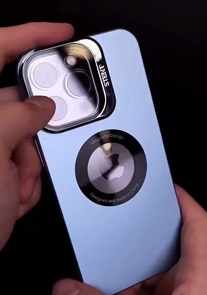 Premium Acrylic Invisible Kickstand Case With Lens Protector