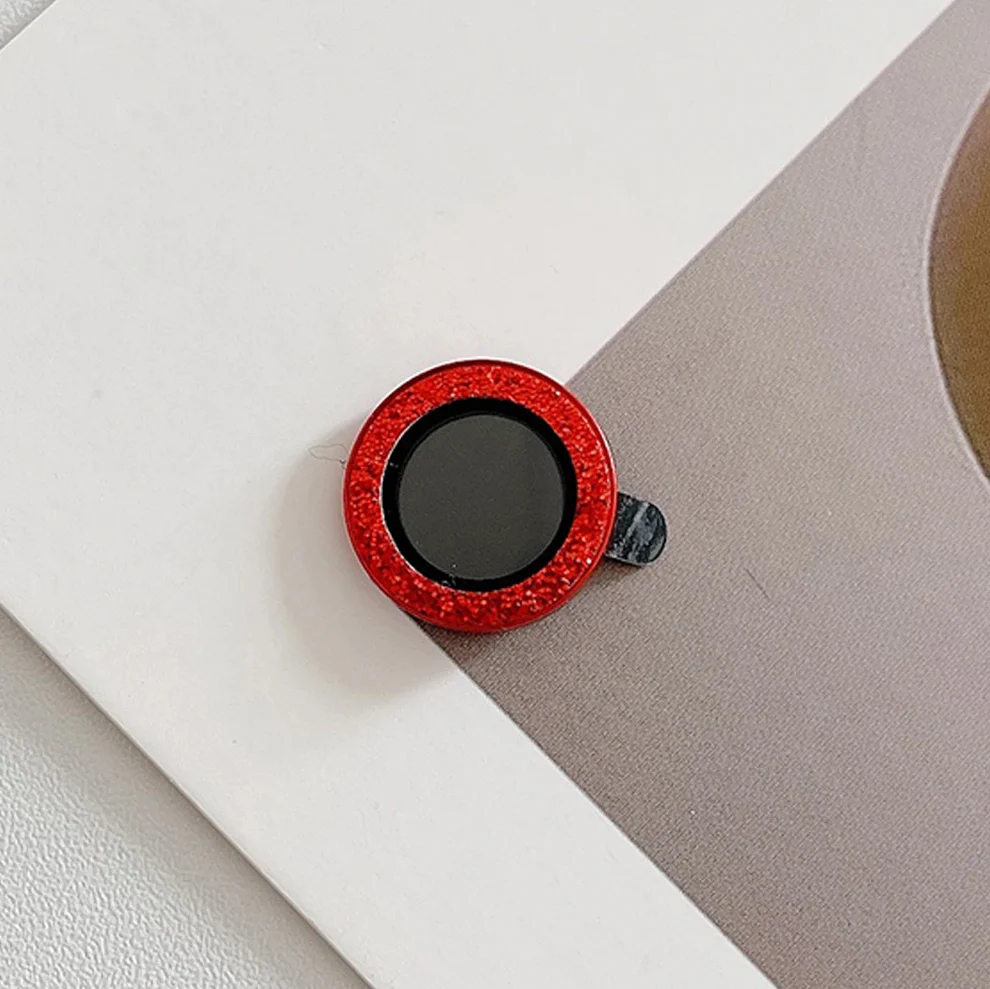 Glitter Camera Lens Metal Ring  Protector Glass